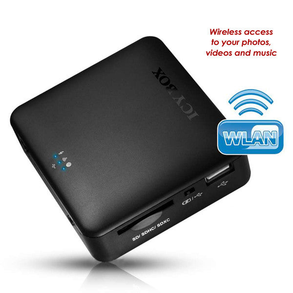 ICY BOX IB-WRP201SD WiFi-Station for SD cards, Access Point and Power Bank