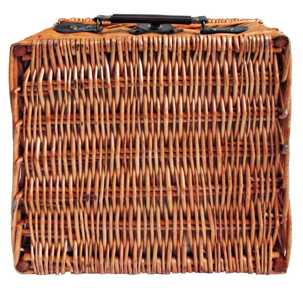 2 Person Picnic Basket Set w/ Cooler Bag Blanket