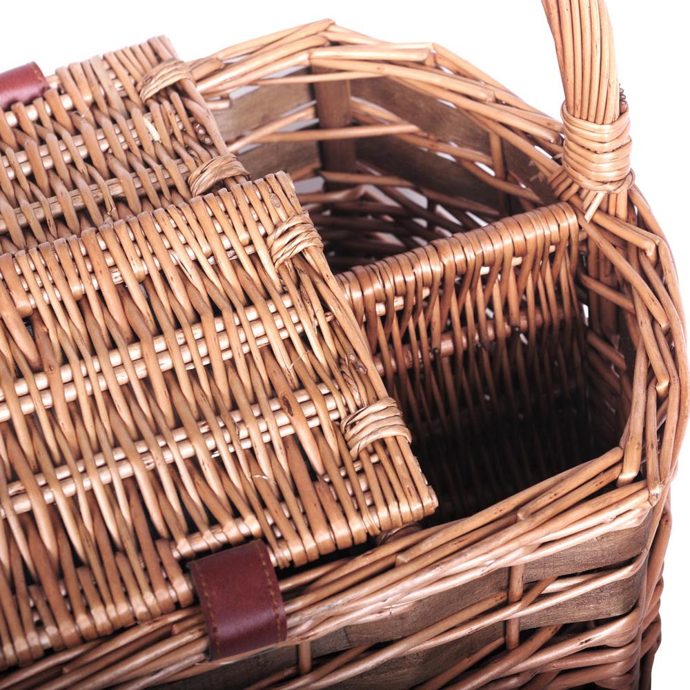 4 Person Picnic Basket Set with Blanket Black