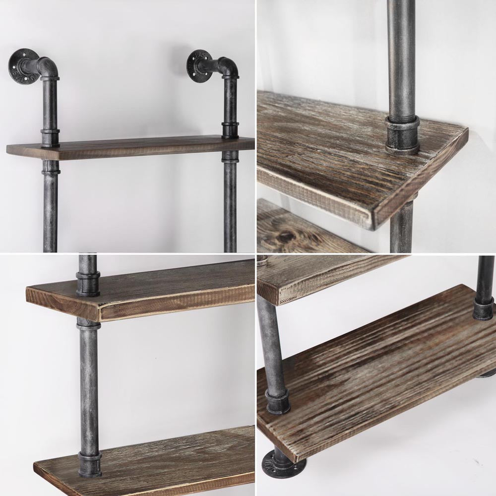 DIY Industrial 6 Level Pipe Shelf