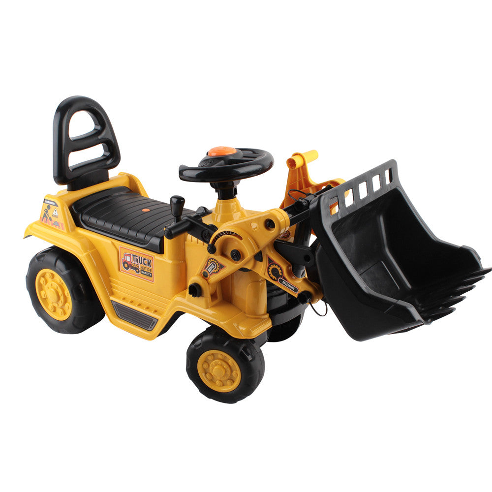 Kids Ride On Bulldozer Yellow