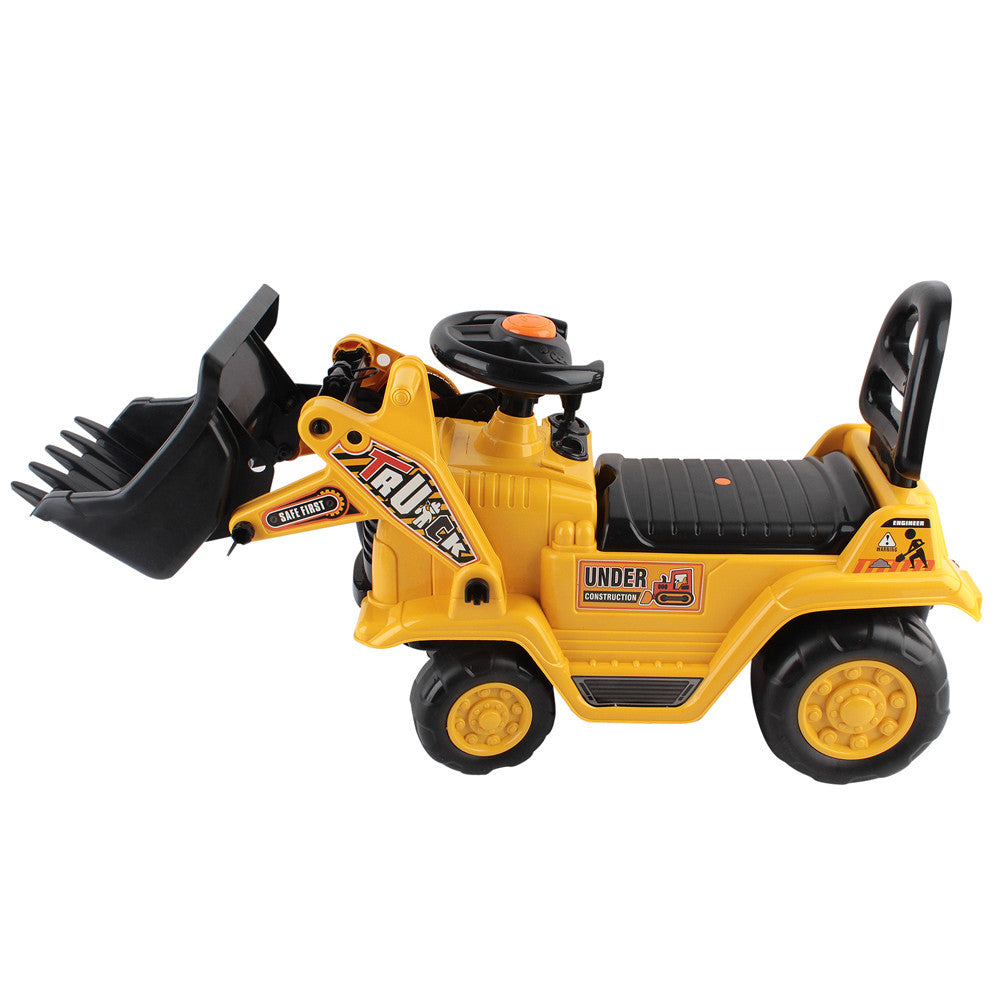 Kids Ride On Bulldozer Yellow