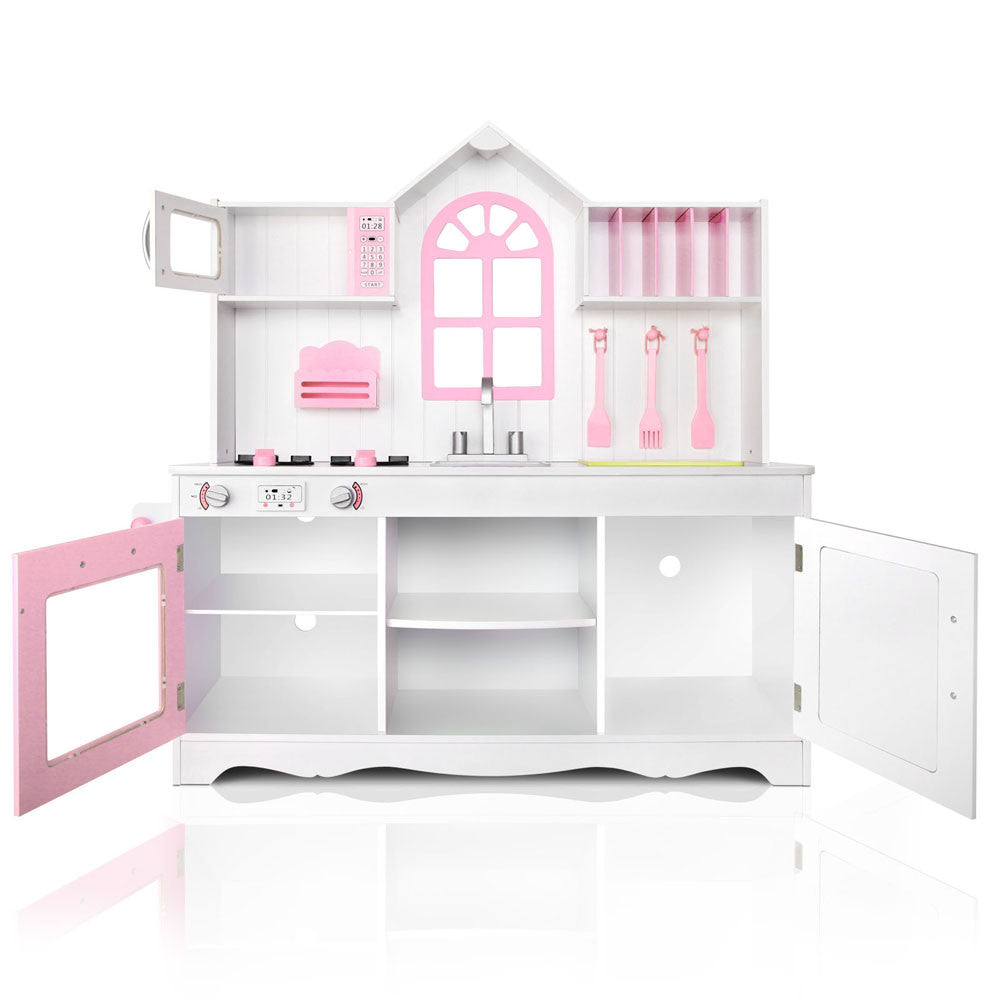 Wooden Kitchen Playset - White