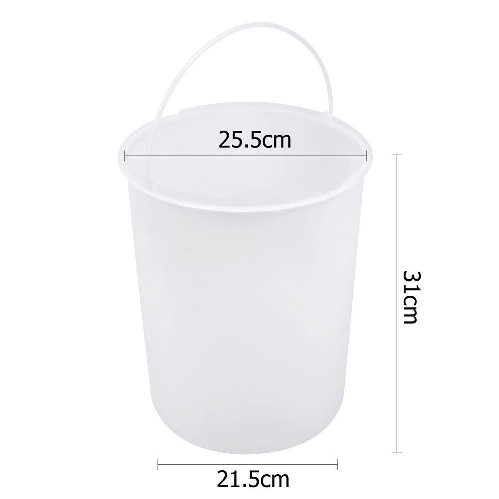 Auto Swing Out Lid Stainless Steel Bin 14L