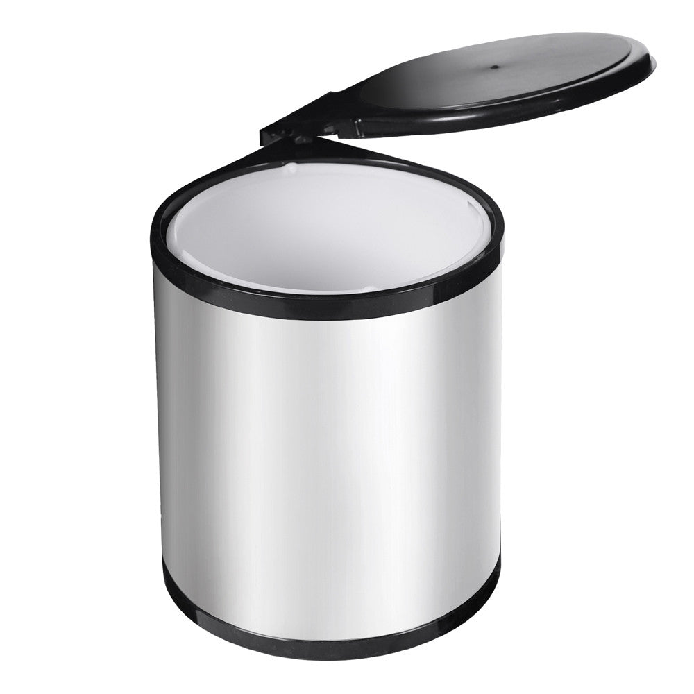 Auto Swing Out Lid Stainless Steel Bin 14L