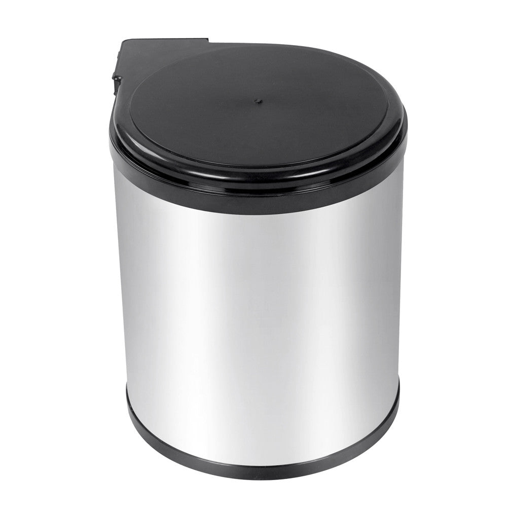 Auto Swing Out Lid Stainless Steel Bin 14L