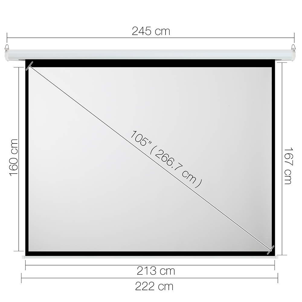 Electric Projector Screen - 266 cm