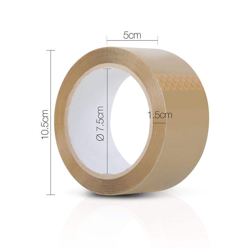 108 Rolls Packing Tape - 48mm x 75m - Brown