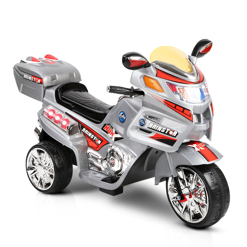 Kids Ride on Motorbike Silver Red