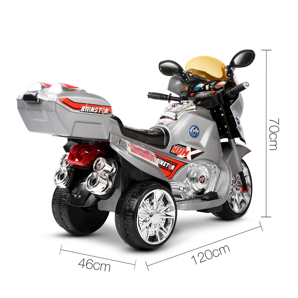 Kids Ride on Motorbike Silver Red