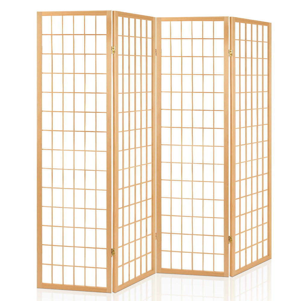 Room Divider 4 Panel - Natural