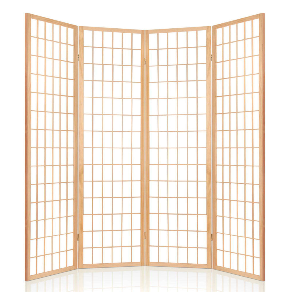 Room Divider 4 Panel - Natural