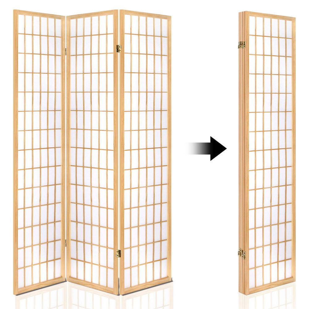 Room Divider 4 Panel - Natural