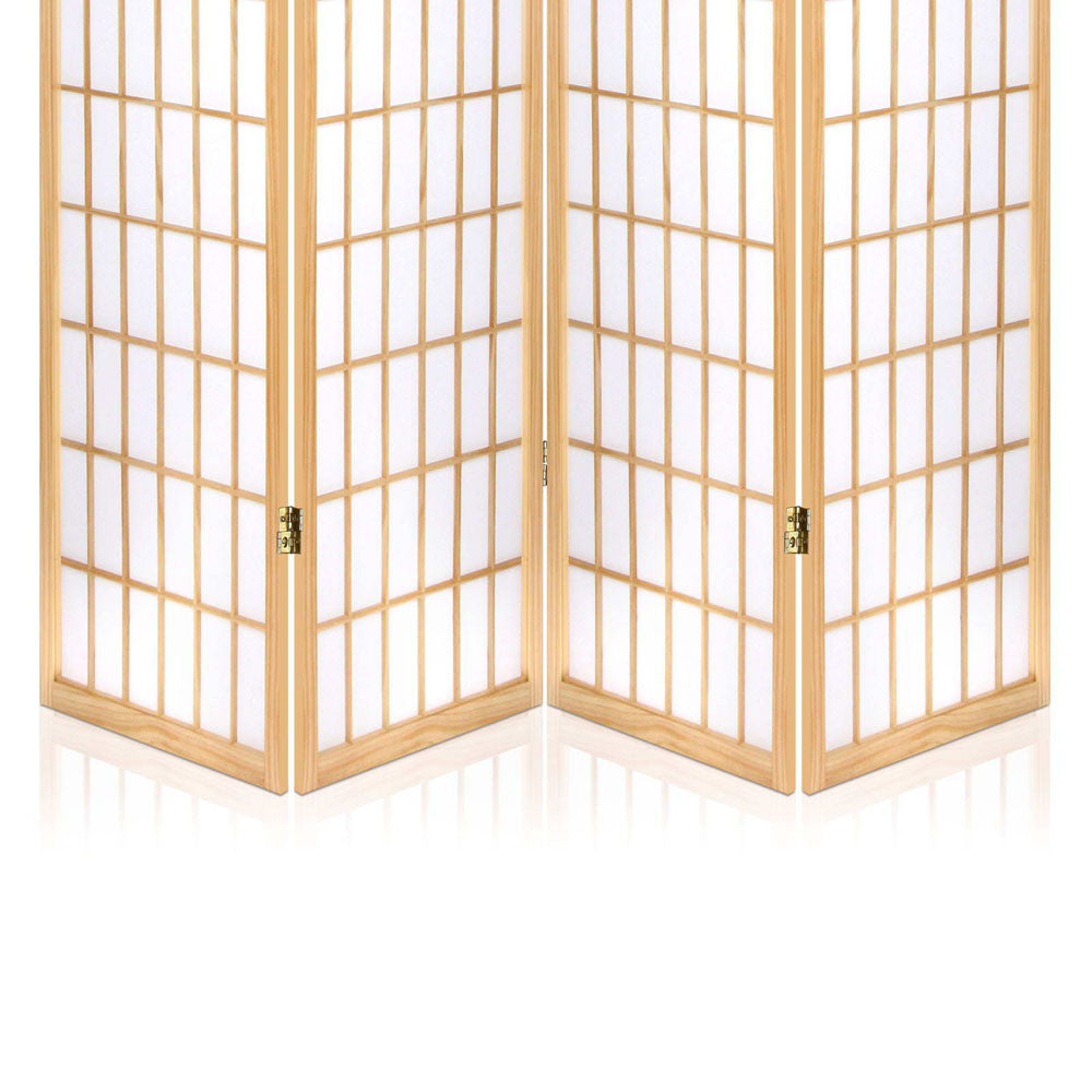 Room Divider 4 Panel - Natural