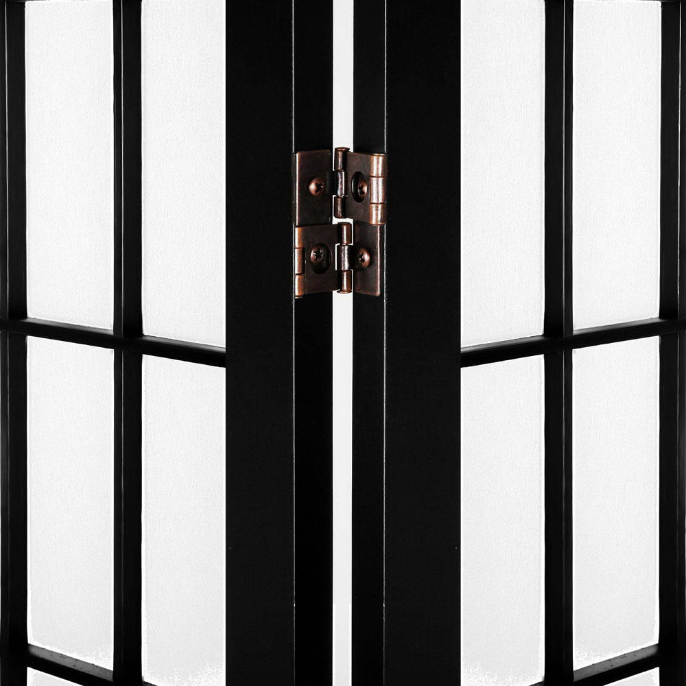 Room Divider 6 Panel - Black