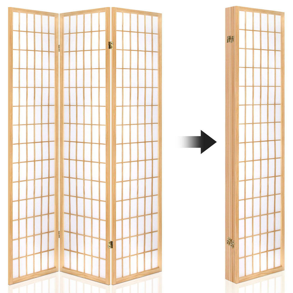 Room Divider 6 Panel - Natural