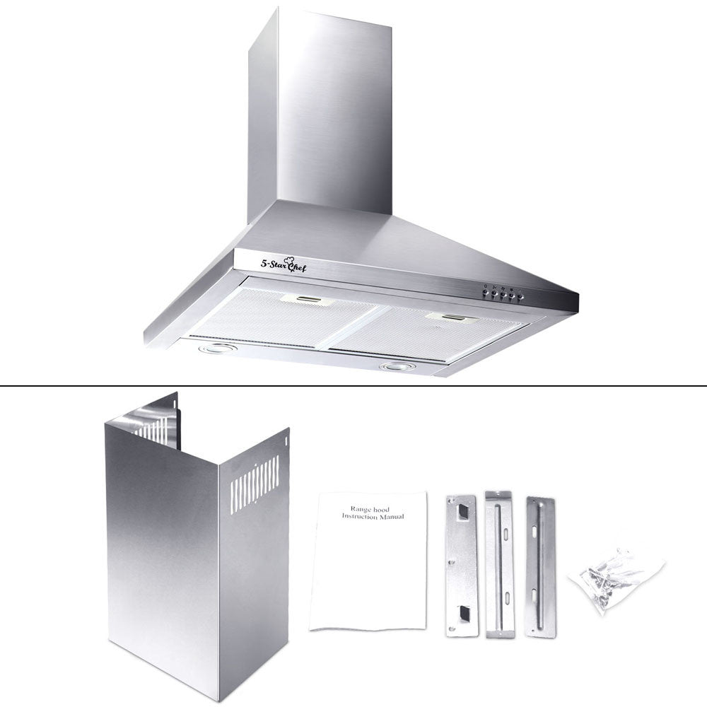 600mm Wide Stainless Steel Rangehood