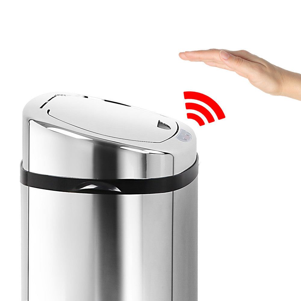 Stainless Steel Motion Sensor Rubbish Bin – 50L