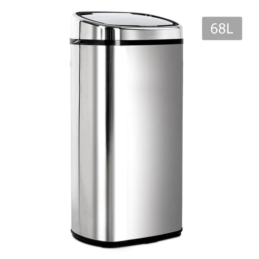 Stainless Steel Motion Sensor Rubbish Bin – 68L