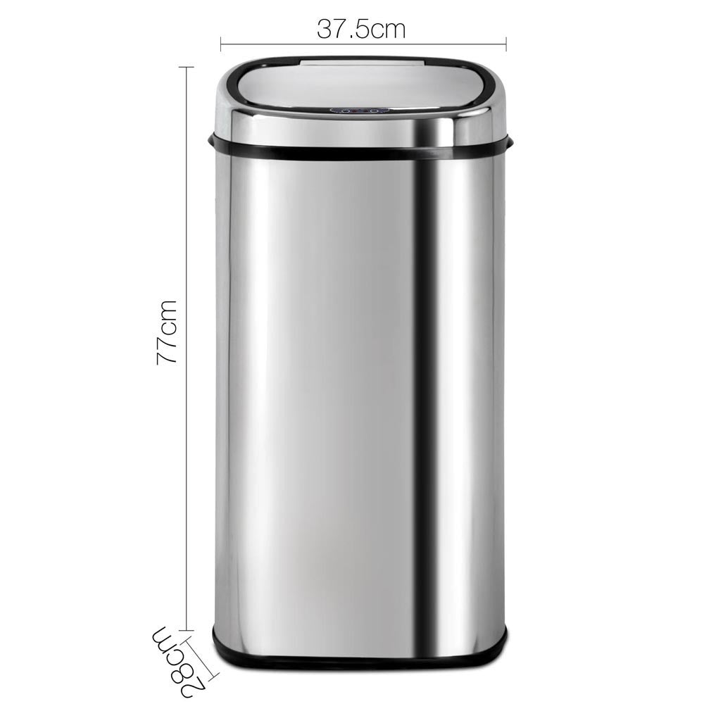 Stainless Steel Motion Sensor Rubbish Bin – 68L