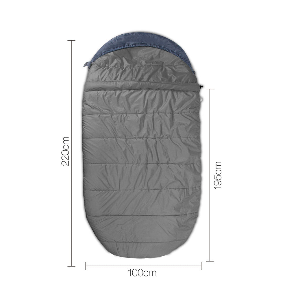 Wesshiorn Pebble-shaped Extra Large Sleeping Bag Navy