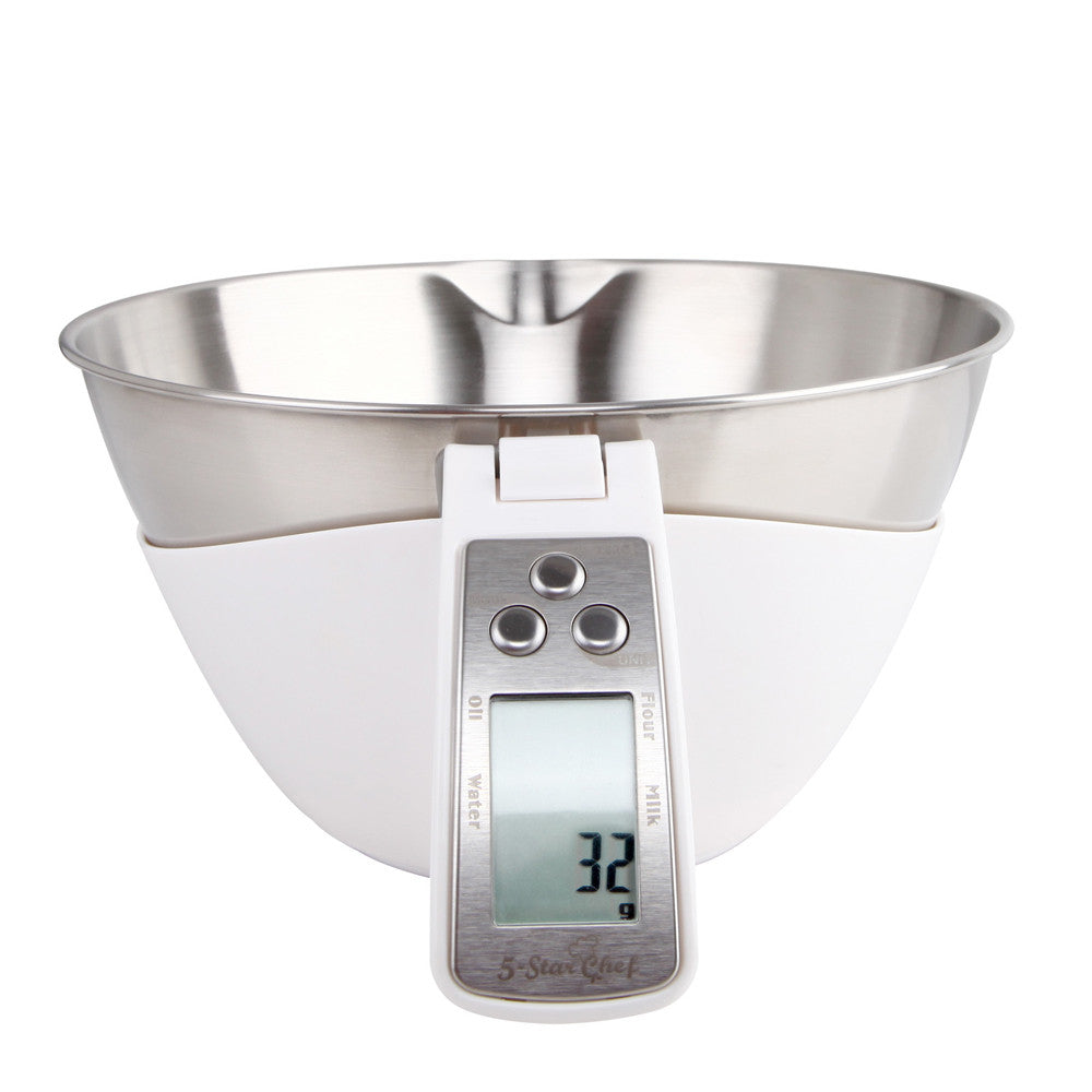 LCD Display Electronic Kitchen Scale Food Measuring Bowl