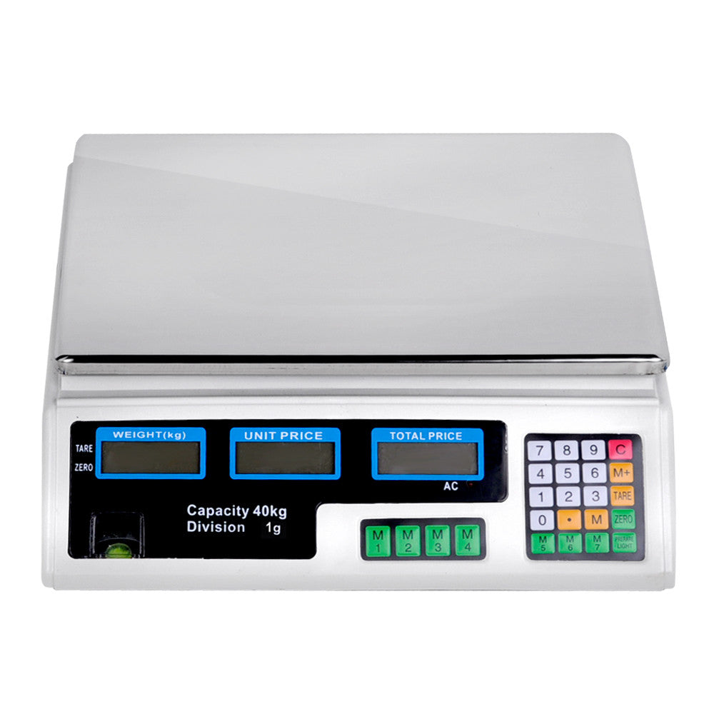 Kitchen Electronic Digital Scales 40kg  White