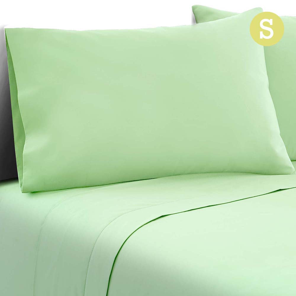 3 Piece Microfibre Sheet Set Single – Green 