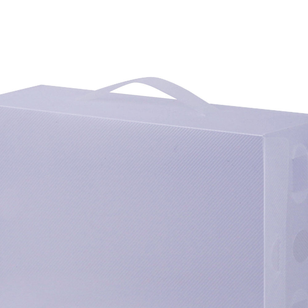 Set of 20 Clear Foldable Portable Shoe Boxes