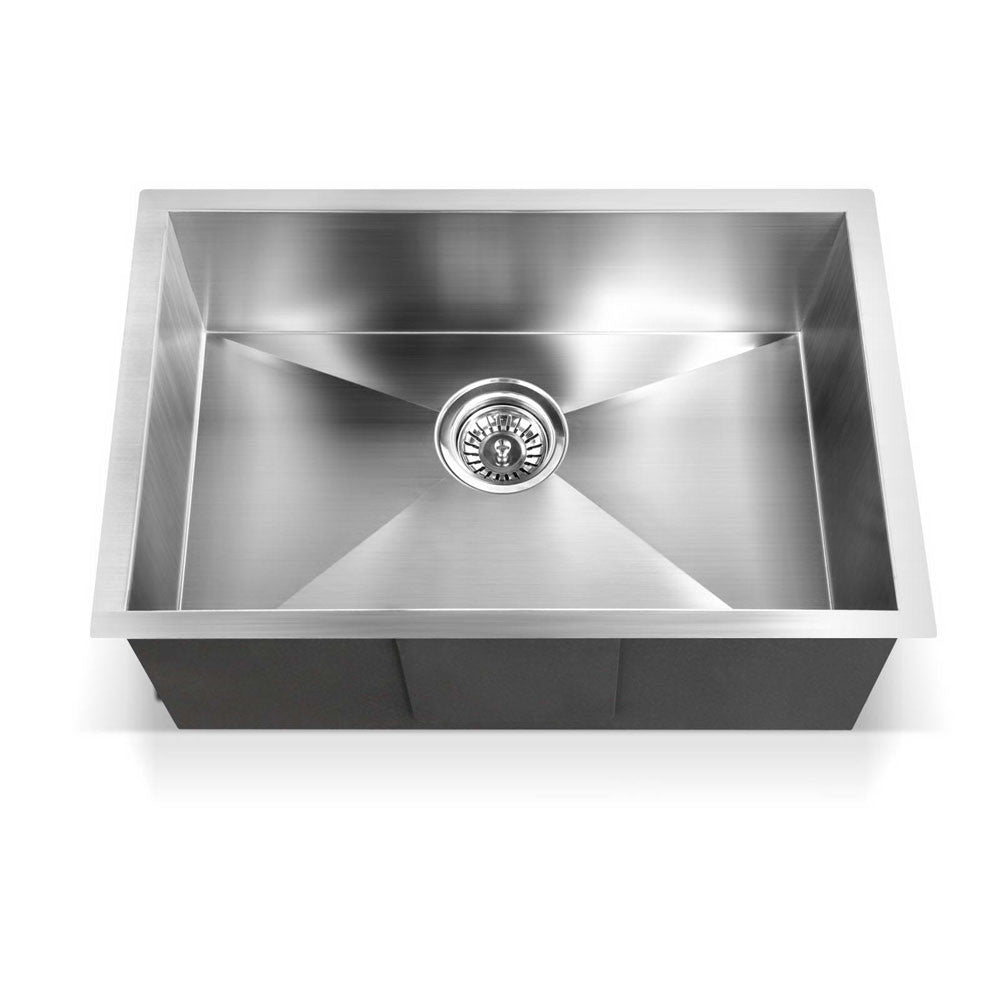 Stainless Steel Kitchen/Laundry Sink with Waste Strainer 600 x 450 mm