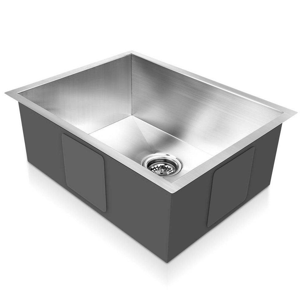 Stainless Steel Kitchen/Laundry Sink with Waste Strainer 600 x 450 mm