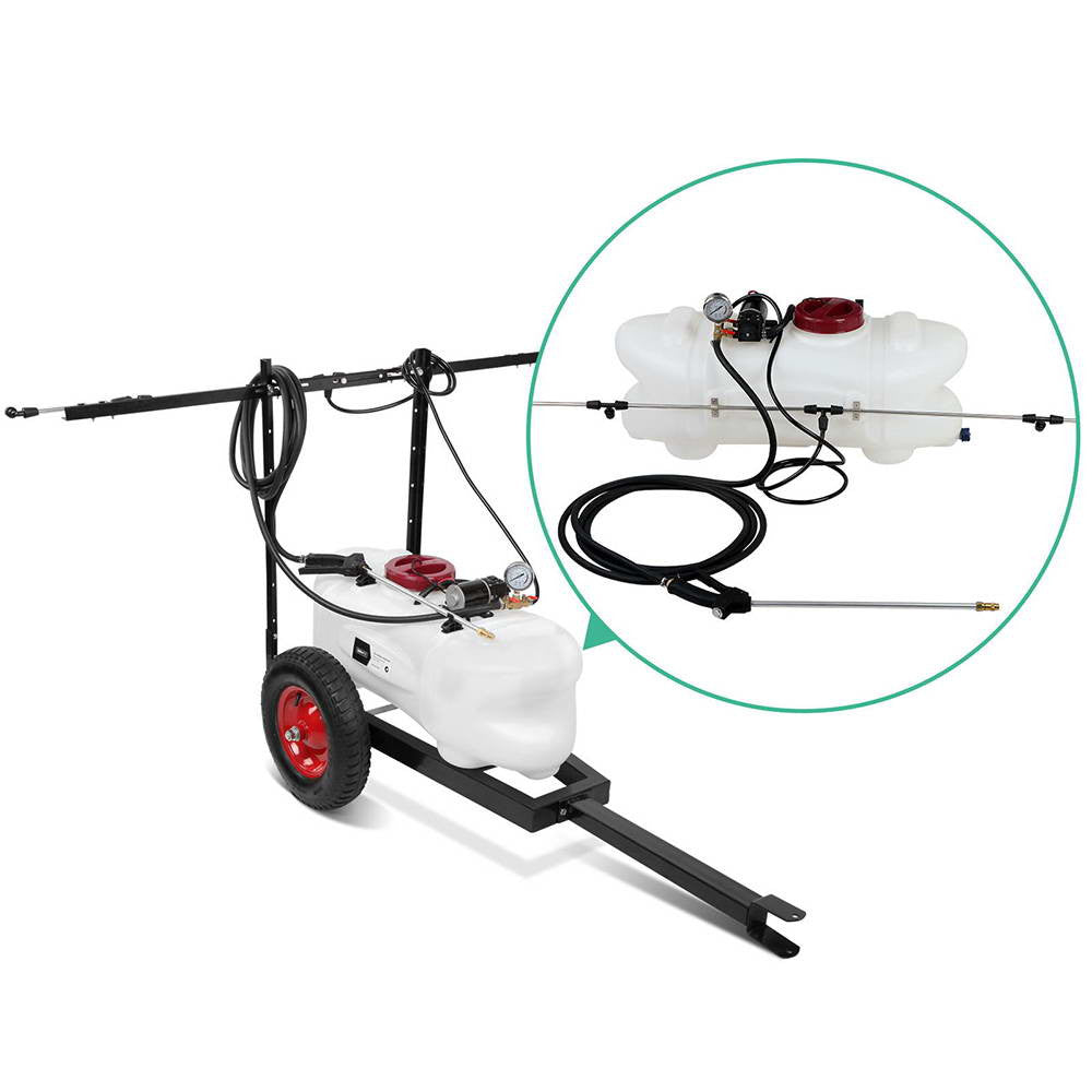 Weed Sprayer 60L Tank With Heavy Duty Trailer & Rear Boom