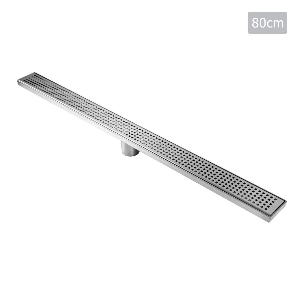 Square Stainless Steel Shower Grate Drain Floor Bathroom 800mm