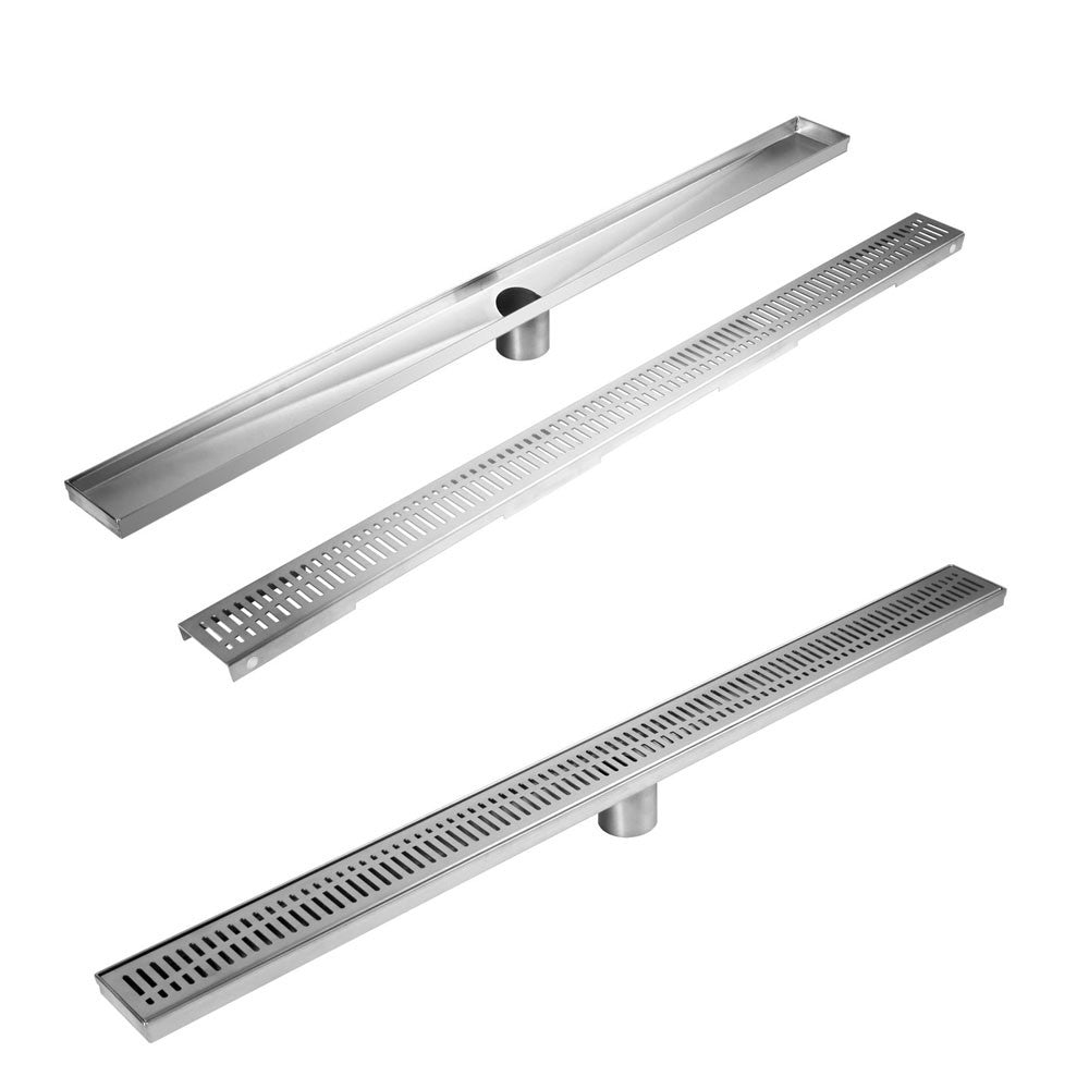 Wave Line Stainless Steel Shower Grate Drain Floor Bathroom 900mm