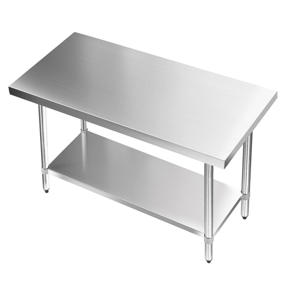 304 Stainless Steel Kitchen Work Bench Table 1219mm