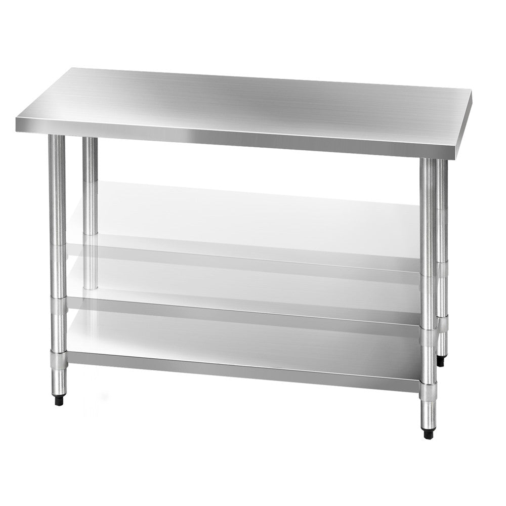 304 Stainless Steel Kitchen Work Bench Table 1219mm