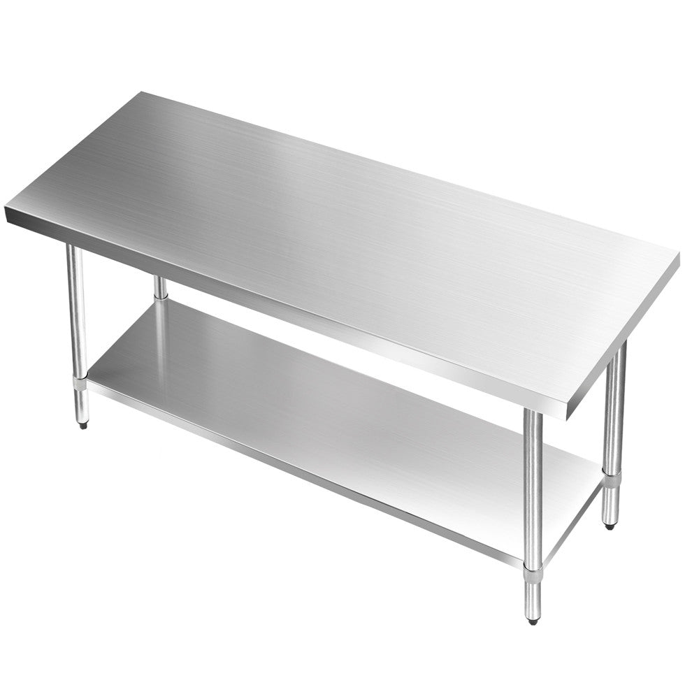 304 Stainless Steel Kitchen Work Bench Table 1524mm