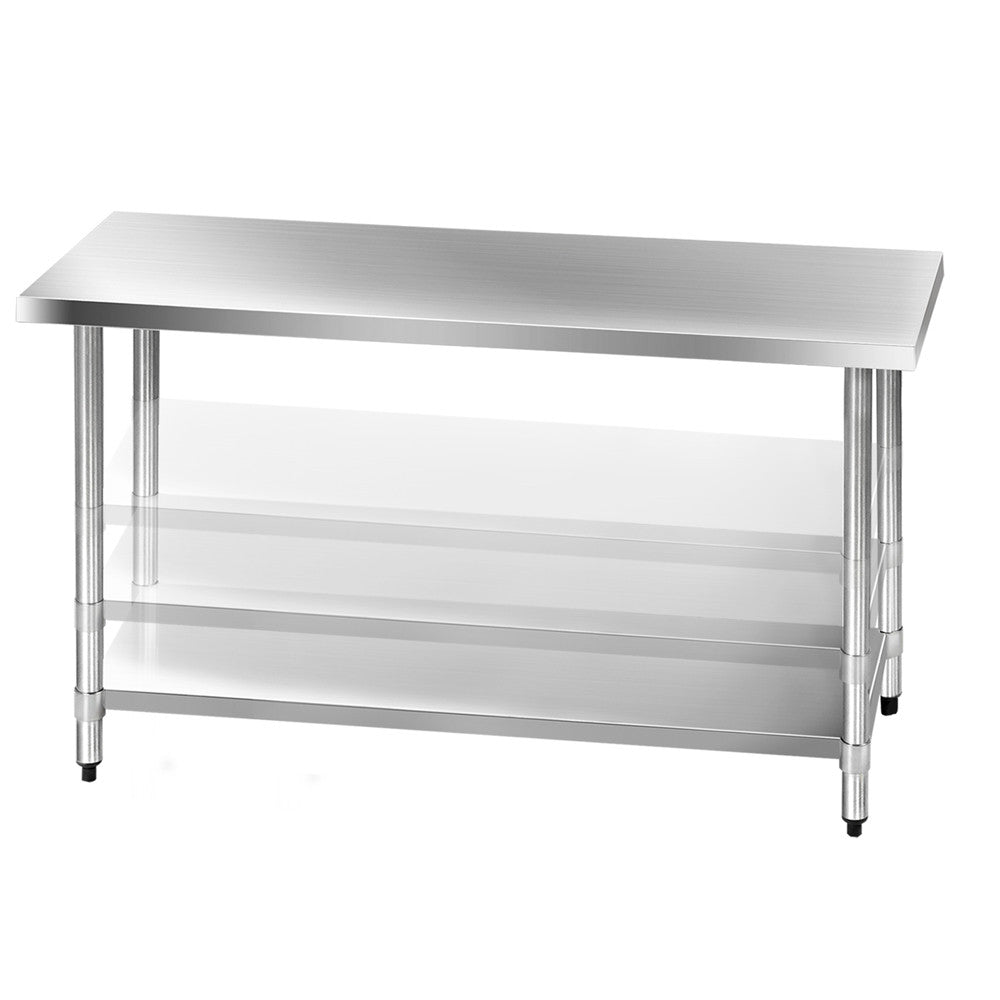 304 Stainless Steel Kitchen Work Bench Table 1524mm