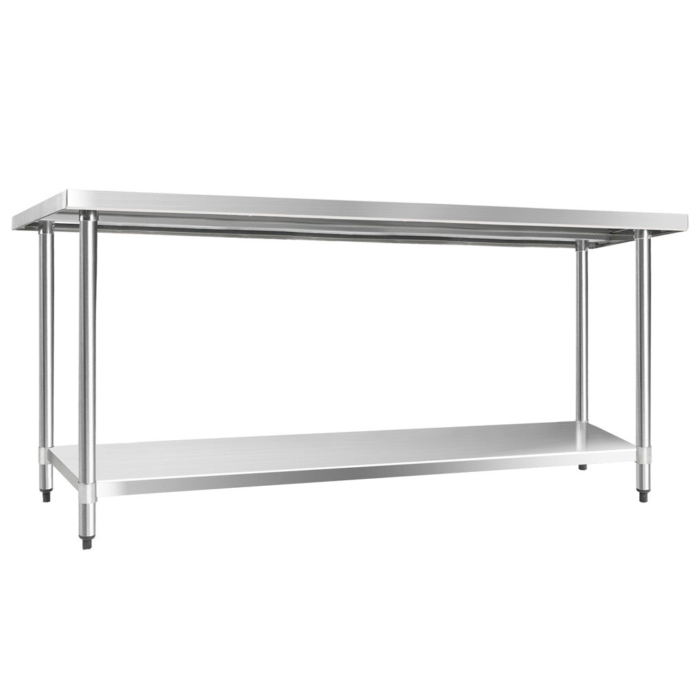 304 Stainless Steel Kitchen Work Bench Table 1829mm