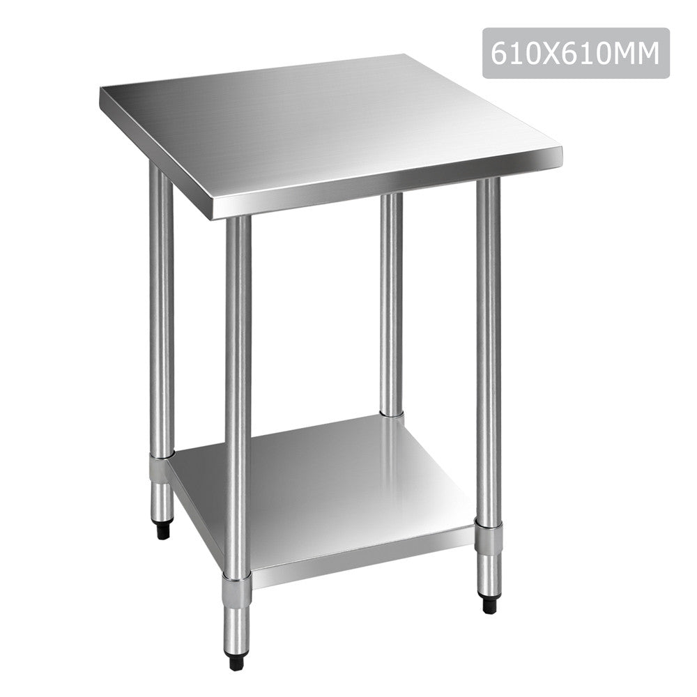 430 Stainless Steel Kitchen Work Bench Table 610mm