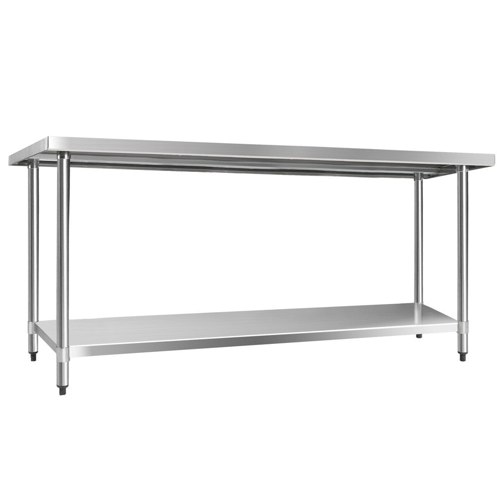 430 Stainless Steel Kitchen Work Bench Table 1829mm