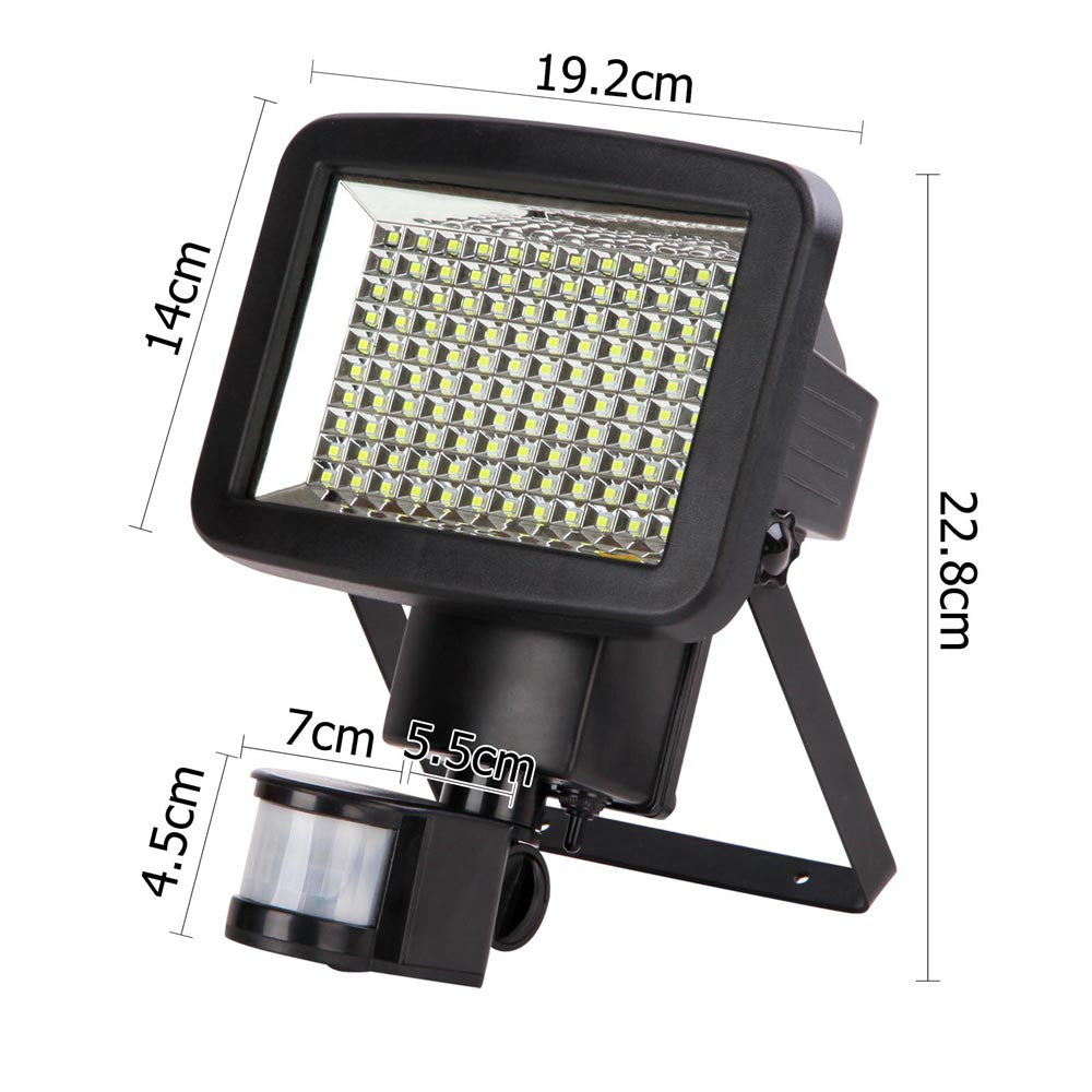 Set of 2 LED Solar Sensor Light 120 SMD