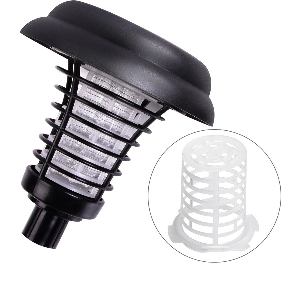 Set of 4 LED Solar Powered Bug Zapper Garden Light