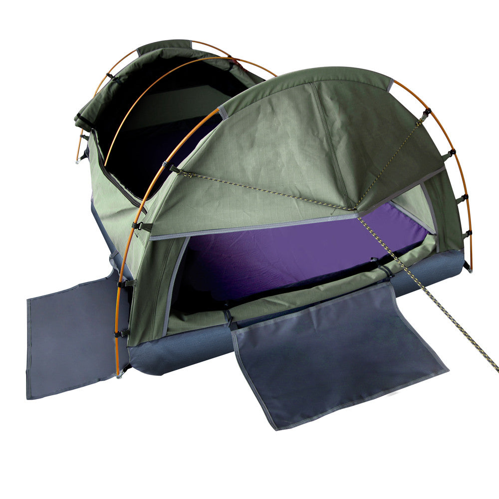 Weisshorn King Single Camping Canvas Swag