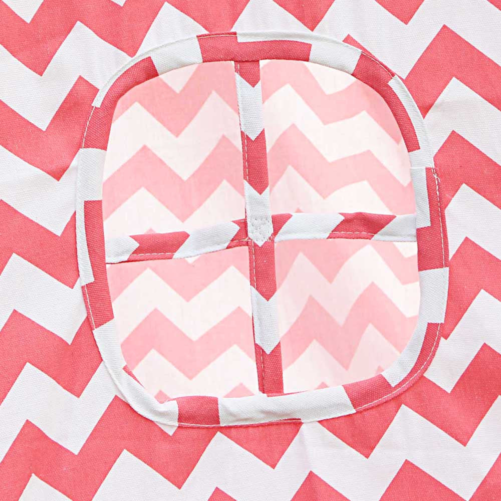 4 Poles Teepee Tent w/ Storage Bag Coral