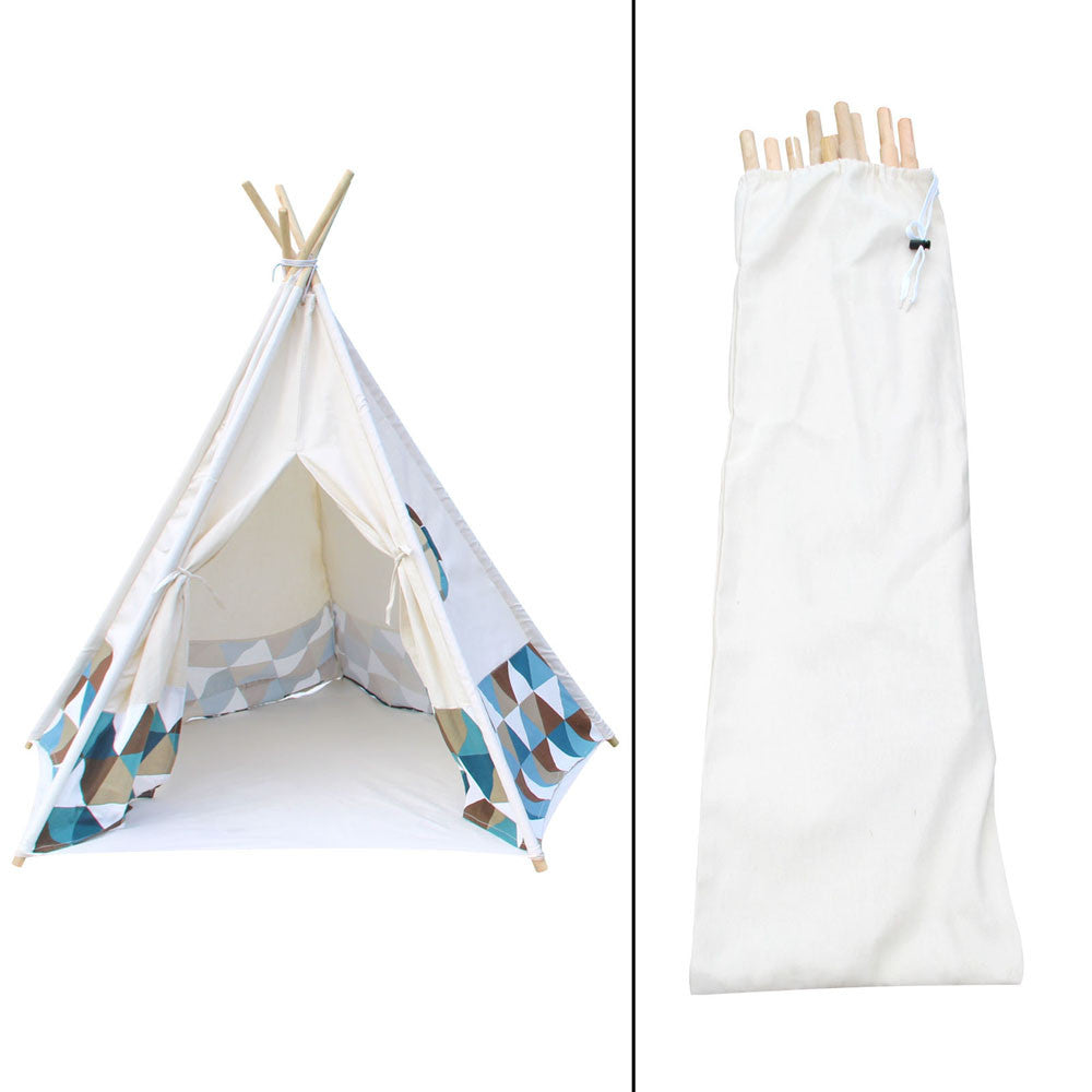 5 Poles Teepee Tent w/ Storage Bag