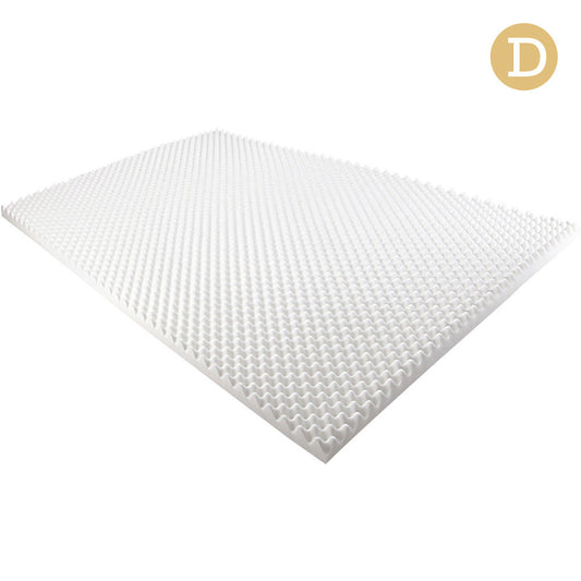 Deluxe Egg Crate Mattress Topper 5 cm Underlay Protector Double