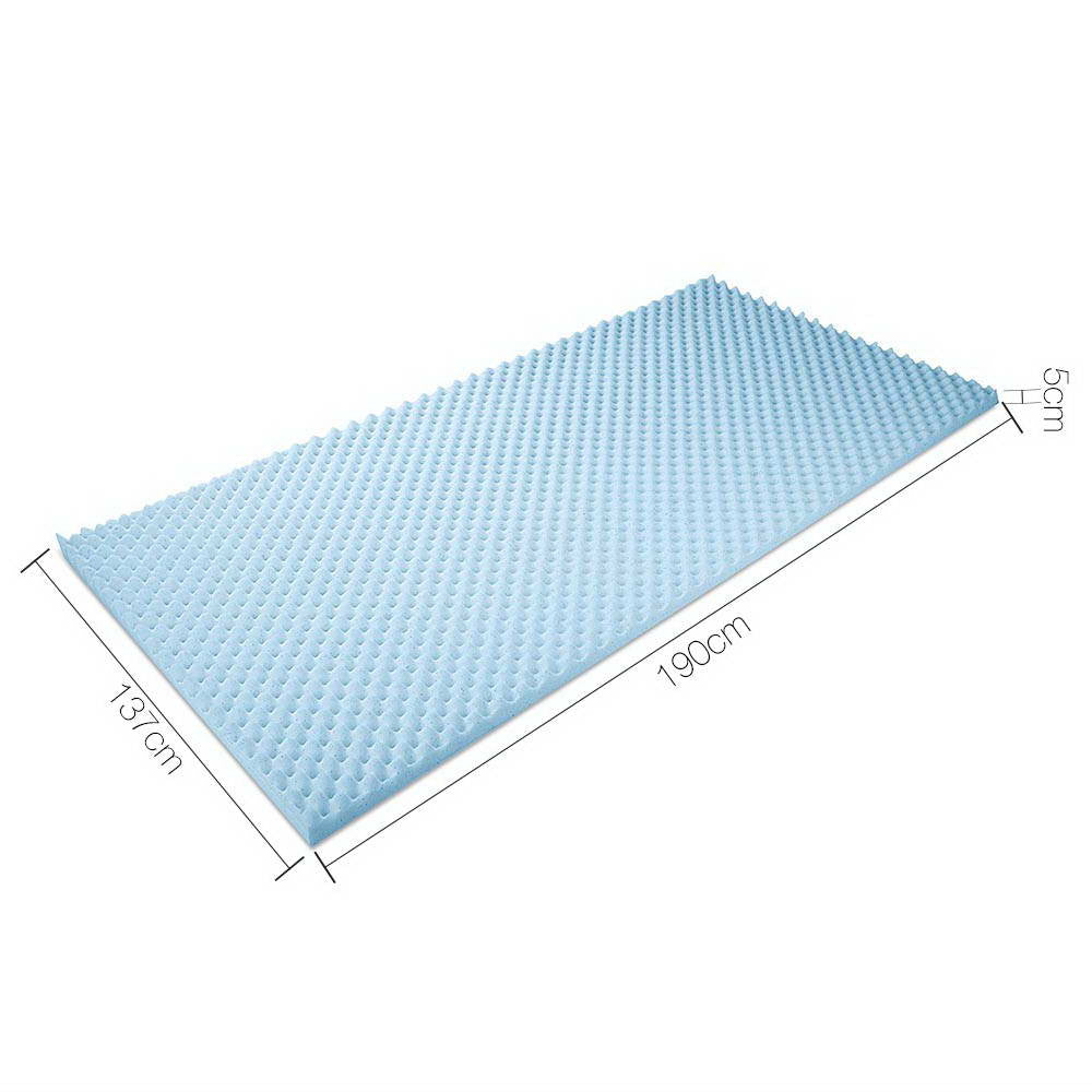 Gel Infused Egg Crate Mattress Topper  - Double