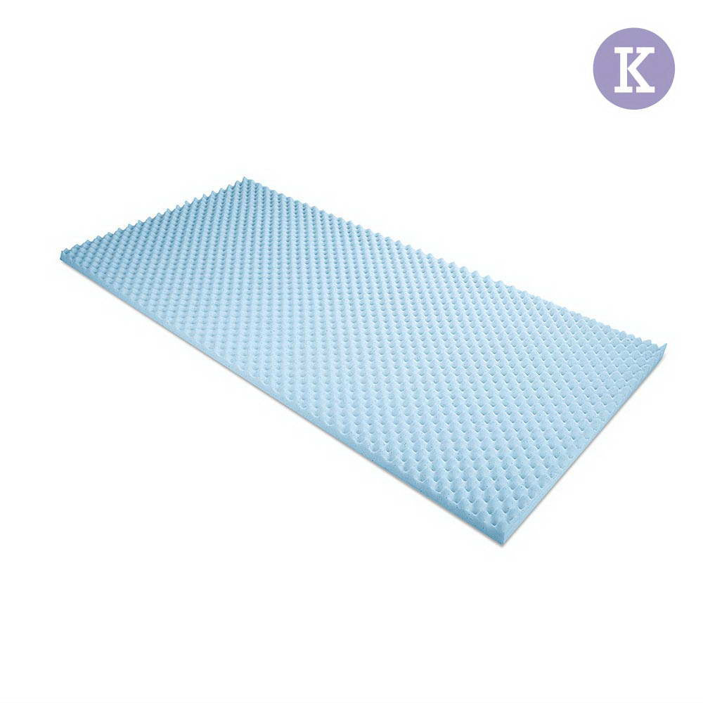 Gel Infused Egg Crate Mattress Topper  - King