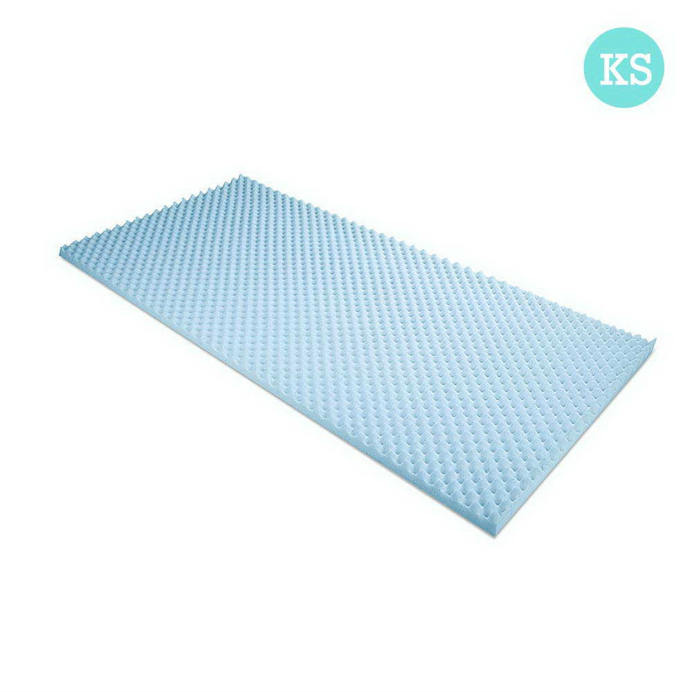 Gel Infused Egg Crate Mattress Topper  - King Single